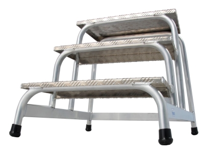 Алуминиева монтажна степенка с 3 стъпала Krause Stabilo, 1x3 (10805034)
