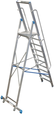Складова стълба с голяма платформа Krause Stabilo, 1x10, 500х450 мм,10 стъпала (07127808)