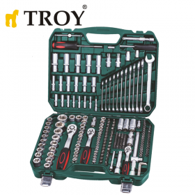 Комплект ръчни инструменти Troy, 1/4", 3/8", 1/2", 219 части