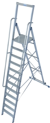 Складова стълба с голяма платформа Krause Stabilo, 1x12, 500х450 м 12 стъпала (07127822)