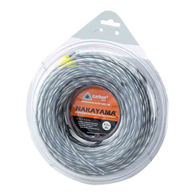 Корда за тример Nakayama Pro NC1004 Carbon3 Twist, 4.7 мм, 19 м (033622)