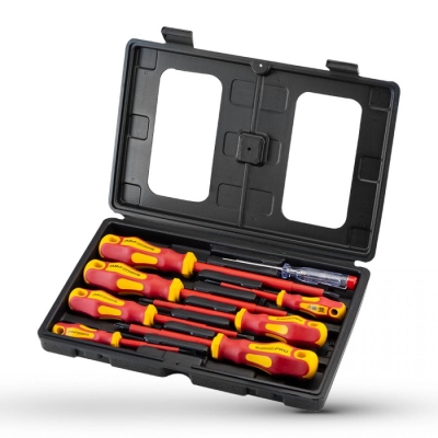 Комплект изолирани отвертки Bormann Pro BHT7100, VDE 1000V, 8 броя (046202)