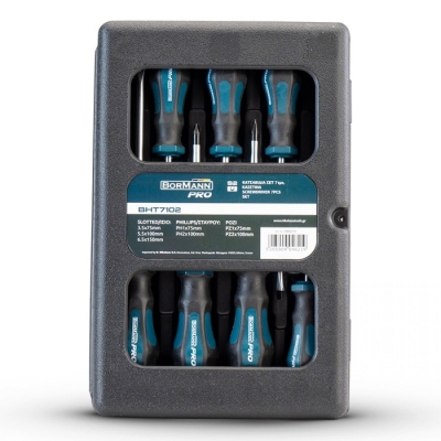 Комплект отвертки Bormann Pro BHT7102, 7 броя (046219)