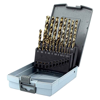 Комплект свредла Bormann Pro BHT1400, HSS-Co M35, 1-10 мм, 19 броя (028369)