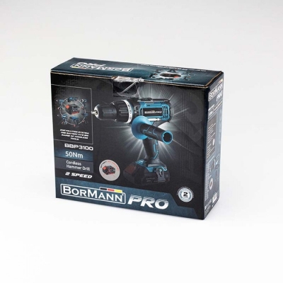 Акумулаторен ударен винтоверт Bormann Pro BBP3100, 50 Nm, 13 мм, 20 V, 0-26400, без батерии и зарядно устройство (027591)