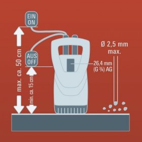 Потопяема помпа за чиста вода EINHELL RG-SP 300 RB, 300W, 1750л/ч