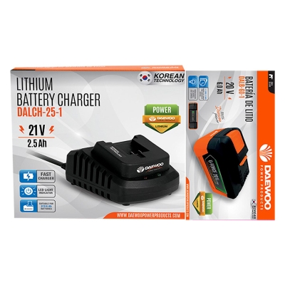 Зарядна станция Daewoo U-Force 21 V, 2.5 Ah + Батерия 20 V, 6 Ah (START PACK LI-5)