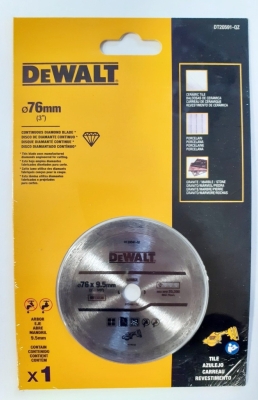 Диамантен диск за рязане на плочки DeWALT DT20591, 76 x 10 мм