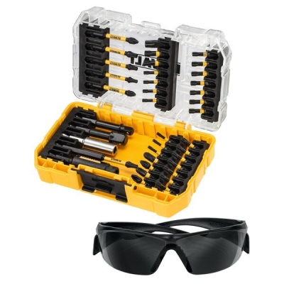 Комплект битове и предпазни очила DeWALT DT70733T, 38 бр.