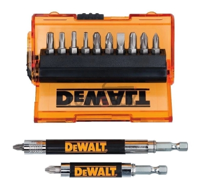 Комплект накрайник бит с магнитен държач DeWALT DT71502, 14 бр.