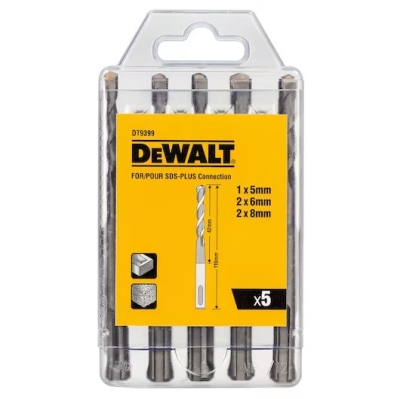 Комплект свредла за бетон DeWALT DT9399, 5-8 мм, 5 бр.