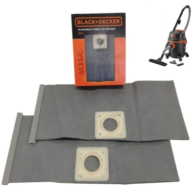 Торбички за прахосмукачка мокро-сухо на Black&Decker, 20 л, 2 бр. (41832)