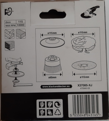 Комплект за шлайфане и полиране Black&Decker Piranha X37085