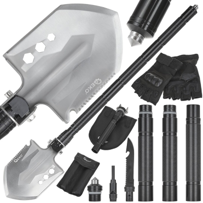 Многофункционална сгъваема лопата Black Survival Series Geko G01903, 25 х 13 см