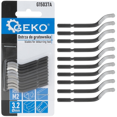 Резервни остриета за инструмент за премахване на фаски за G15037 Geko G15037A, 10 бр., HSS M2