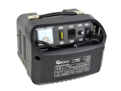 Зарядно за акумулатор Geko G80012, CB-20, 12/24V, 60-240 Ah, 12A-18A