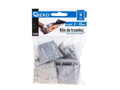 Клин за дръжка на брадва Geko G72219, размер 6, 10 бр.