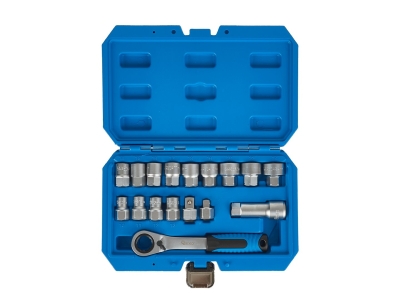 Комплект гедоре Geko G13552, 10-24 мм, 17 бр.