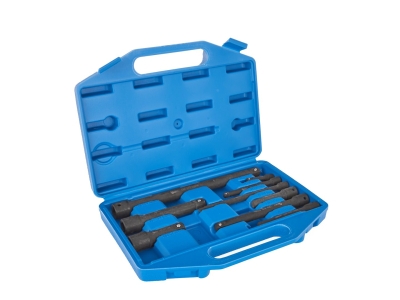 Комплект ударни удължители Geko G10531, 1/4", 3/8", 1/2", CrV, 9 бр.