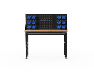 Работна маса със стена за инструменти HBM H134140, 154.25 x 55.9 x 79.1 см