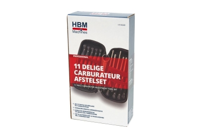 Комплект за настройка и почистване на карбуратори HBM H130248, 11 бр.
