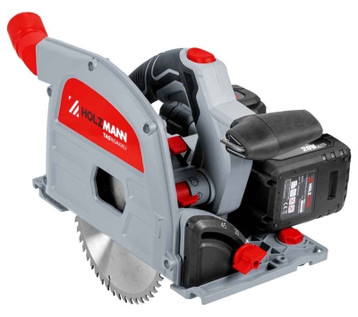 Акумулаторен ръчен циркуляр Holzmann TAS165AKKU, 2 x 20 V, 165 x 20 x 1.6 мм, с 2 батерии и зарядно