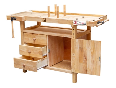 Дървена работна маса Holzmann WB138C, 1380 x 620 x 840 мм