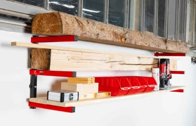 Стелаж за съхранение на дървени плоскости Holzmann HLR1, 150 кг