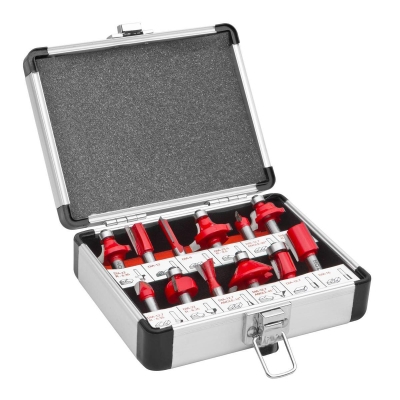 Комплект фрезери за оберфреза Holzmann OFS12, 12 бр.