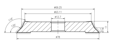 Електрическа професионална машина за заточване на свредла HBM H132780, 200 W, 4-14 мм