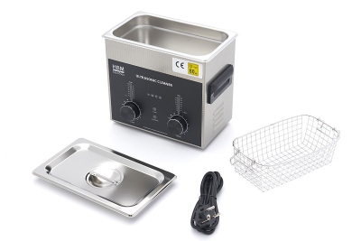Електрическа ултразвукова вана за почистване и обезмасляване HBM H131545, 300 W, 6.5 л