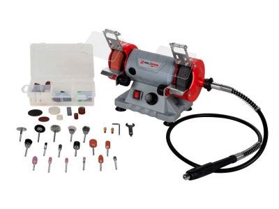 Електрически шмиргел Holzmann DSM75SET_230V, 120 W, 75x20x10 мм, с аксесоари