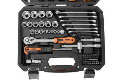 Комплкет гедоре Hecht 2076, 1/4-3/8", 76 бр.