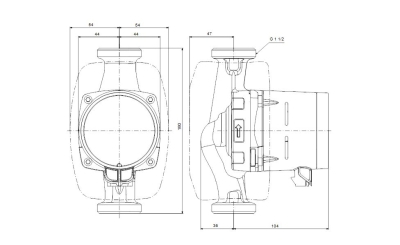 Електрическа циркулационна помпа Grundfos ALPHA1 25-80 180, 50 W, 3.9 м3/ч (99199577)