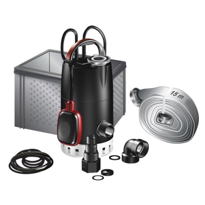Електрическа потопяема помпа с поплавък, маркуч и кутия Grundfos MULTIBOX UNILIFT CC7-A1, 380 W, 9 м3/ч (97519841)