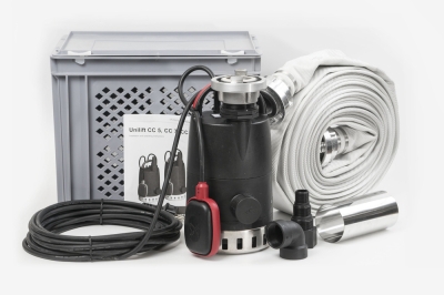 Електрическа потопяема помпа с поплавък, маркуч и кутия Grundfos MULTIBOX UNILIFT CC7-A1, 380 W, 9 м3/ч (97519841)