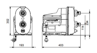Електрическа инверторна бустер помпа + подарък плажна кърпа Grundfos SCALA2 3-45A, 580 W, 3 м3/ч, 8 м (93013252)
