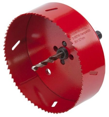Боркорона за метал Wolfcraft, BiM, шестостенна опашка, 127х40 мм (5495000)