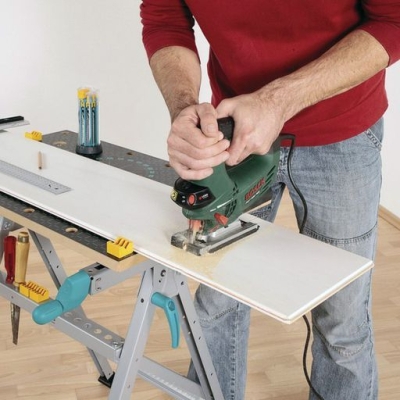 Многофункционална маса със стеги Wolfcraft Master 200, 300-450х645х800 мм, 180 кг (6177000)