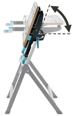 Многофункционална маса със стеги Wolfcraft Master 750 Ergo, 680x700x950 мм, 125 кг (6871000)