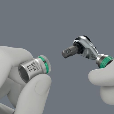 Накрайник с тресчотка Wera Zyklop Mini 4, 6-стенна опашка, 1/4"  (05003662001)