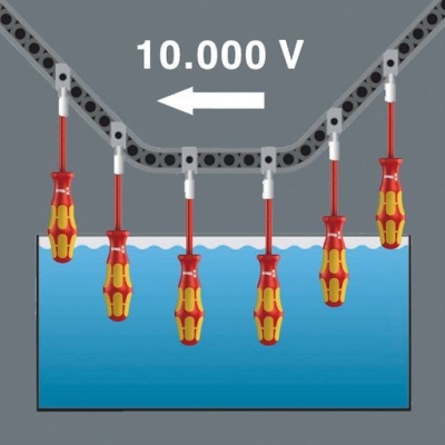 Кръстата отвертка Wera 162 i PZ, 1000V VDE PZ2x100x6 мм (05006164001)