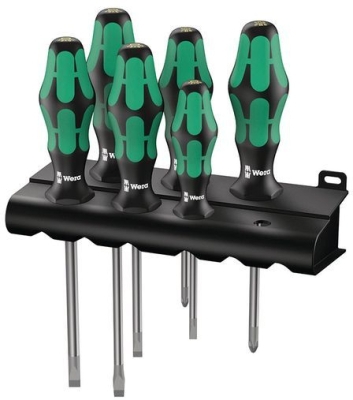 Комплект отвертки Wera Kraftform Plus 334/6, SB/PH, 6 бр. (05105650001)