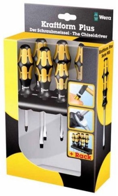 Комплект отвертки Wera Kraftform Plus 932 S/6, SB/PH, 6 бр. (05018283001)