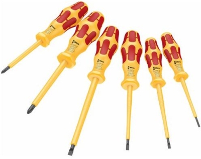 Комплект електрически отвертки Wera Kraftform VDE 1060 i/1062 i/6, 1000V VDE, SB/PH 6 бр. (05051575001)