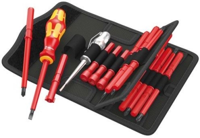 Комплект електрически отвертки Wera Kraftform Kompakt VDE 18 Universal 1, 1000V VDE, SB/PH/PZ 18 бр. (05006613001)