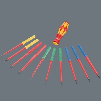 Комплект електрически отвертки Wera Kraftform Kompakt VDE Safe Set 1, 1000V VDE, SB/PH/PZ/TX/SW, 23 бр. (05006633001)