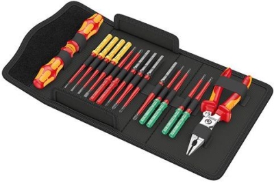 Комплект електрически отвертки с клещи Wera, 1000V VDE, 17 бр. (05006612001)