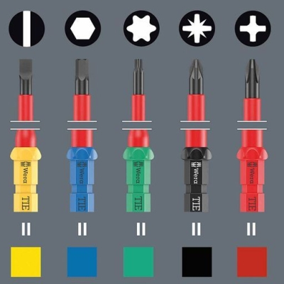Комплект електрически отвертки с клещи Wera, 1000V VDE, 17 бр. (05006612001)