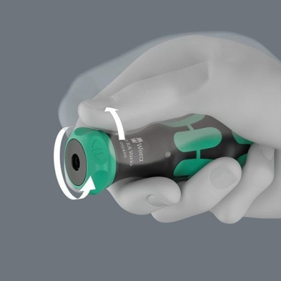 Комплект отвертка със сменяеми накрайници двустранна Wera Kraftform Kompakt Vario RA, 7 бр. (05051540001)